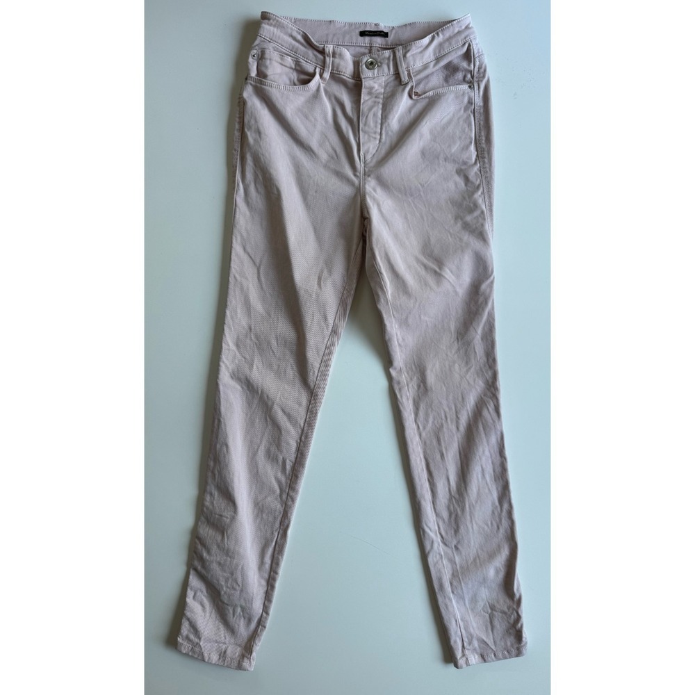 MASSIMO DUTTI Skinny Jeans Womensโ 26x29 (Tagged 8) Light Pink Stretch